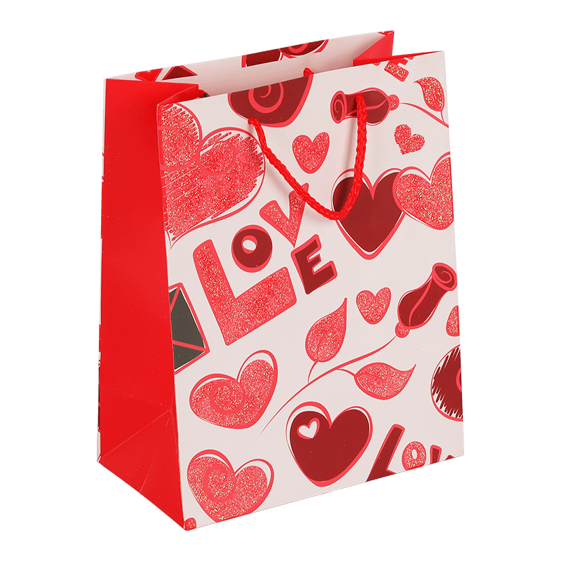 Love Hearts Patterns Valentine's Day Gift Bag Goody bag Of October 2024