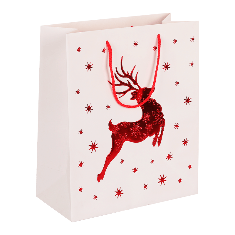 Personalized Printed Christmas Reindeer Stag Art Paper Gift Favour Bag Of September 2024