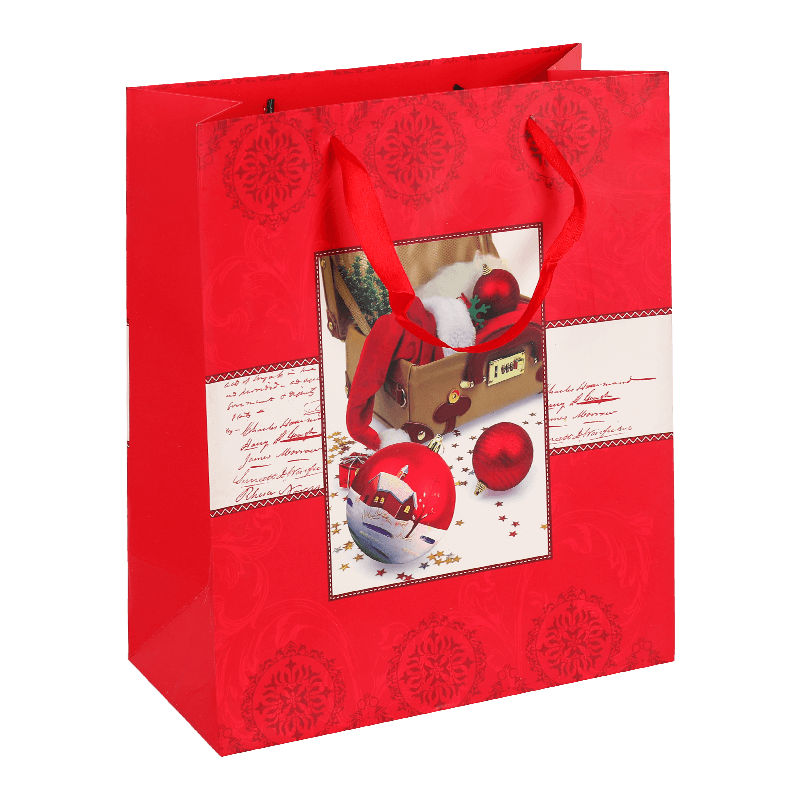 Printed Christmas Balls Candy Treat Bags