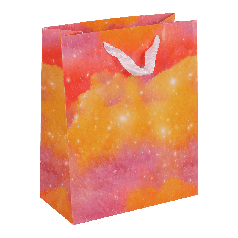 Reusable Printed Pastel Ombre Splash Gloss Paper Gift Favour Bag