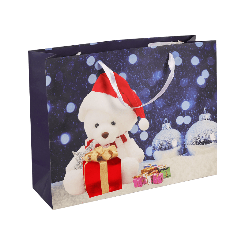 Personalized Christmas Party Gift Bags With Horizontal Design In November 2024