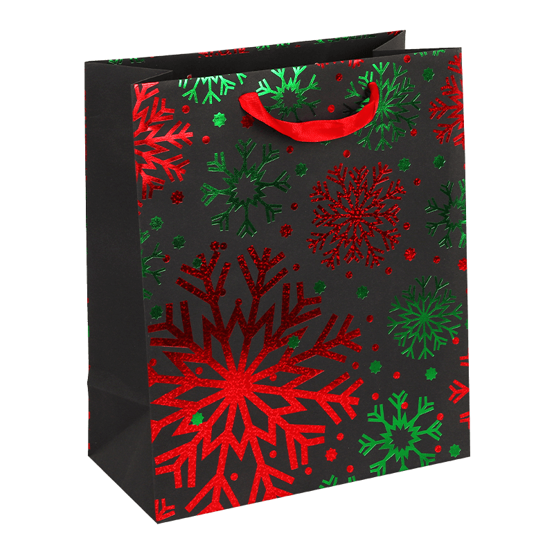 Hot Stamping Foil Christmas Paper Shopping Bags In October 2024