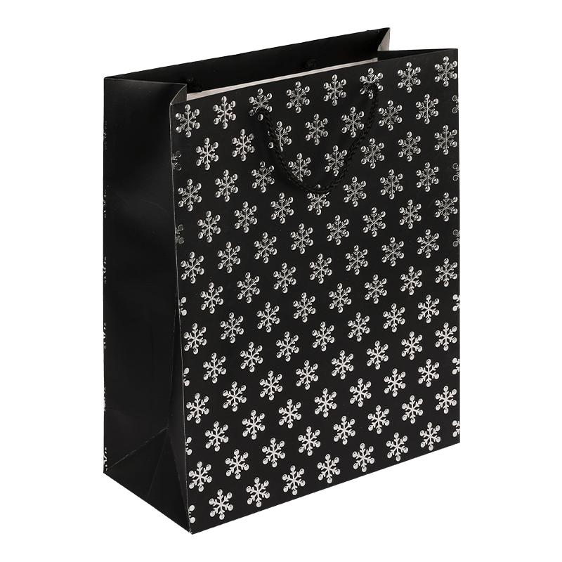 Best Selling Printed Geometric Foil Design Paper Gift Bag With Handle