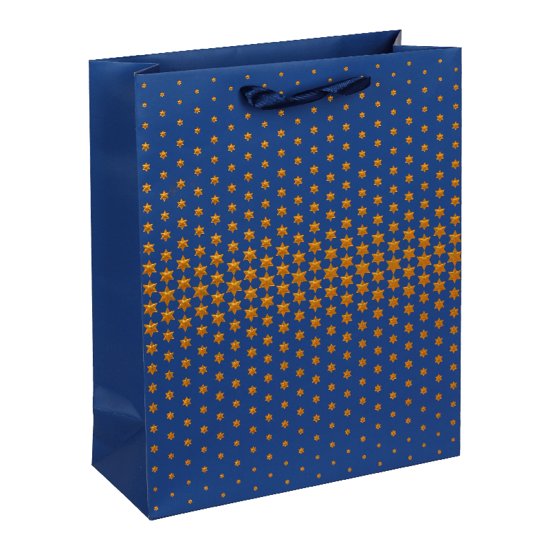 Personalized Stars Hot Stamping Foil Paper Shopping Bags