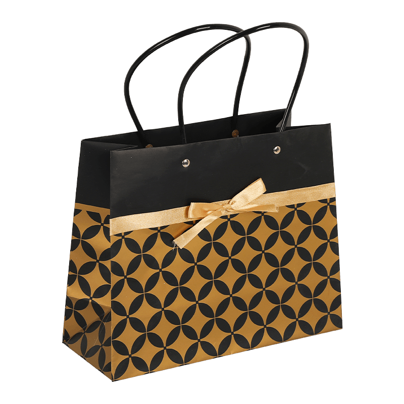 Printed Geometric Pattern Luxury Paper Gift Bags