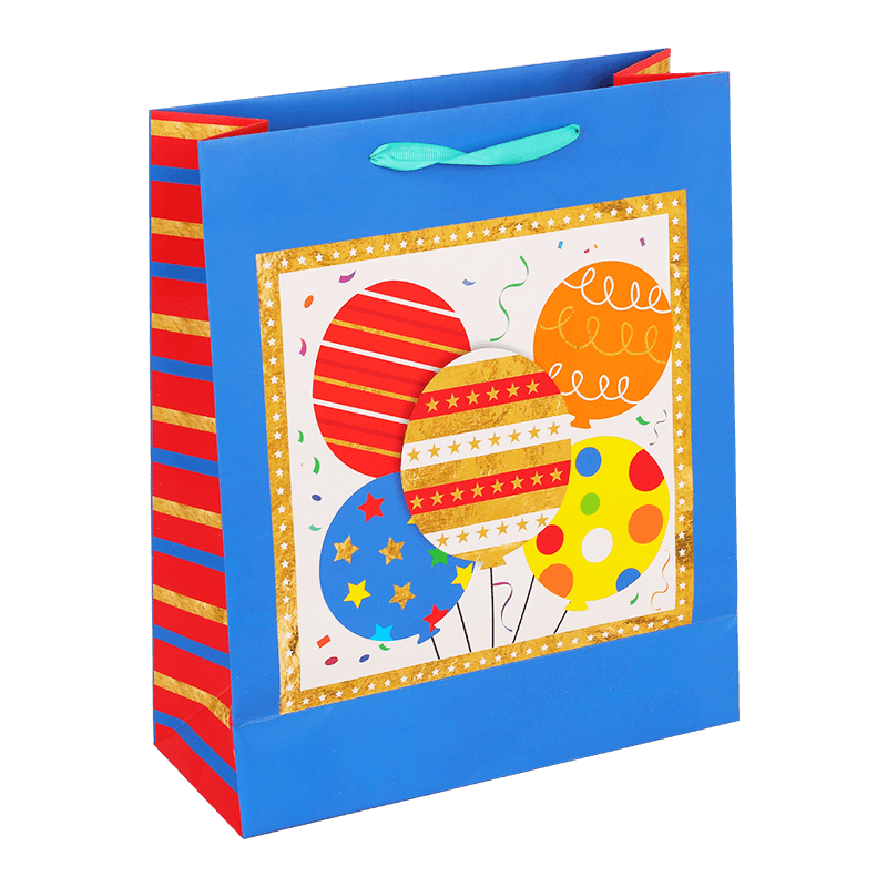 Printed Multi-Colored Kids Happy Birthday Durable Paper Gift Bag