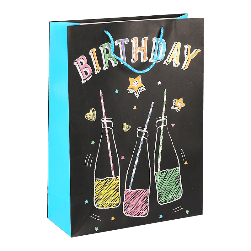 Printed Birthday Goodie Bags With PP Rope Handles 