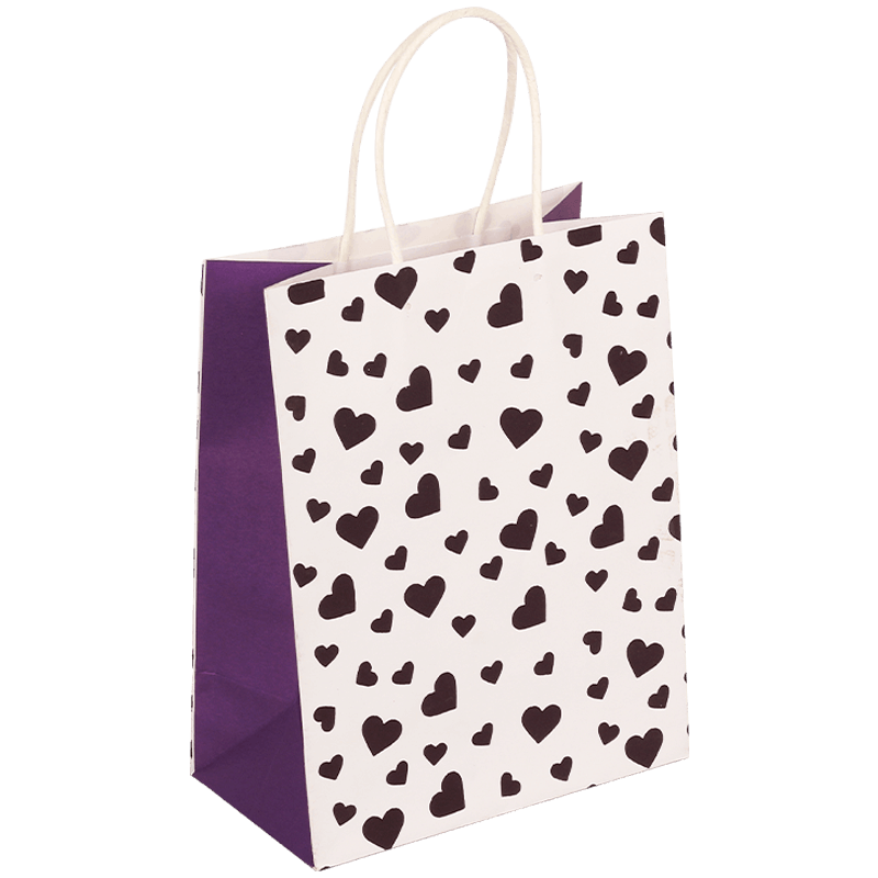 Customized Logo Foaming Love Heart Valentine's Day Paper Gift Tote Bag - November 2024