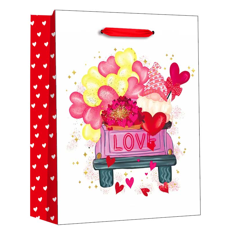 Wholesale Printed Love Hearts Valentine's Day Themed Gift Paper Bag - October 2024