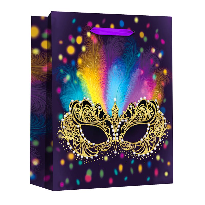 Printed Exquisite Mask Pattern Party Gift Paper Bag