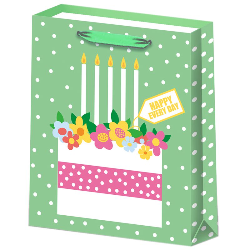 Printed Cake Birthday Favor Bags