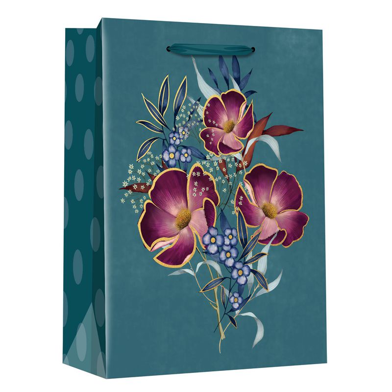 OEM Floral Elements Gift Shopping Bags