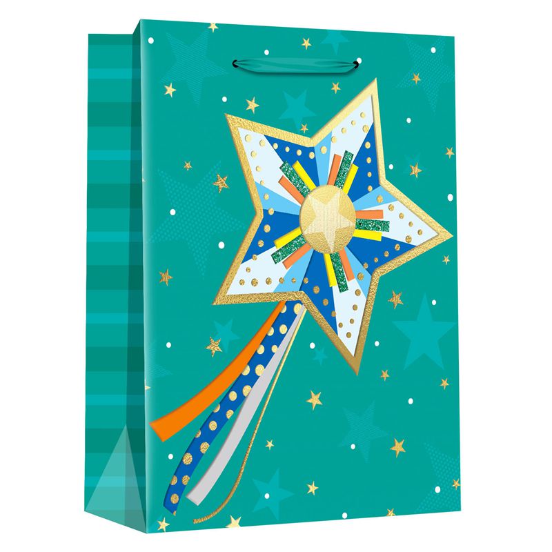 Geometric Pentagram Design Gift Bags