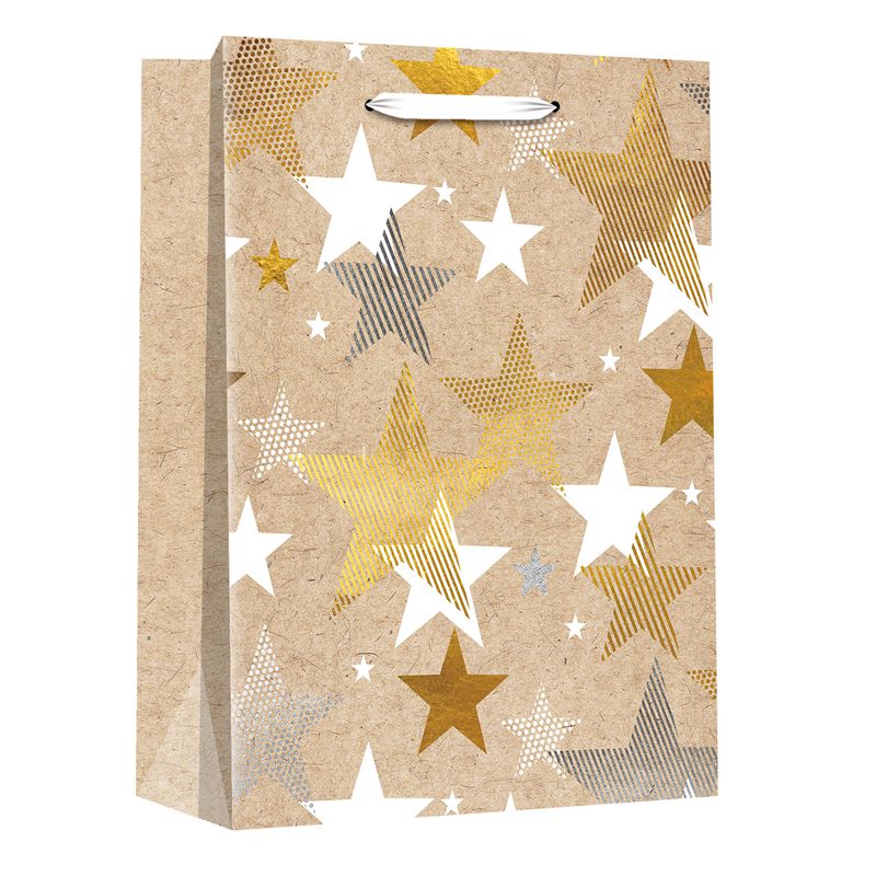 Printed Kraft Paper Geometric Elements Gift Shopping Bag