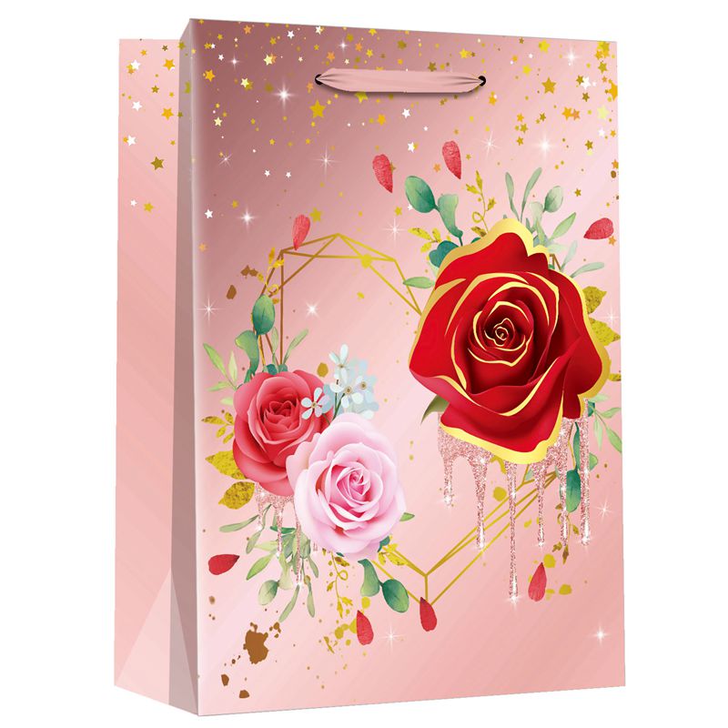 Recyclable Floral Patterns Shopping Paper Bags