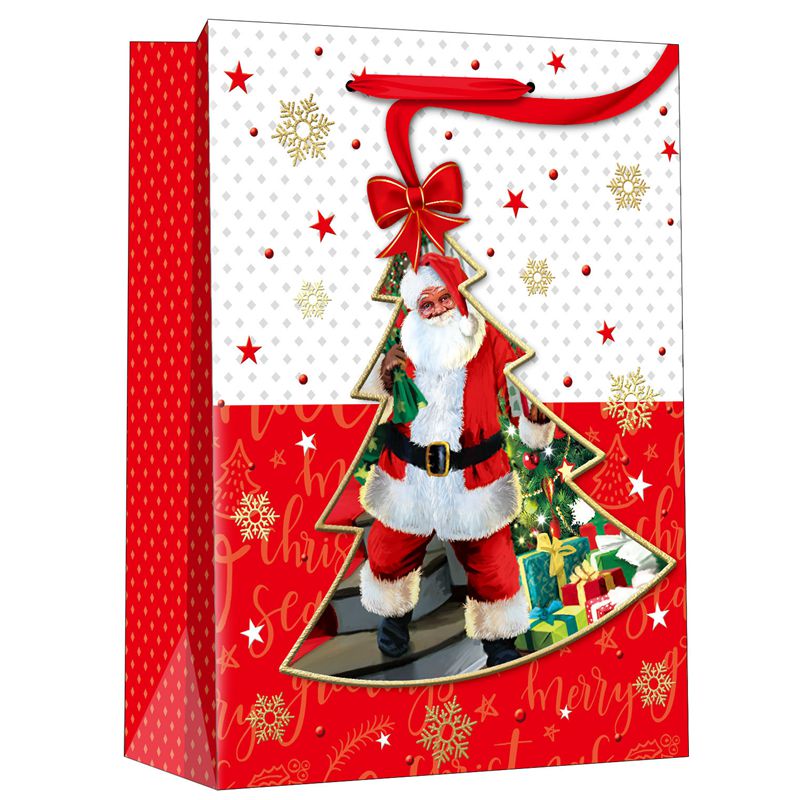 Customizing Printed Santa Claus Present Paper Wrapping Bags