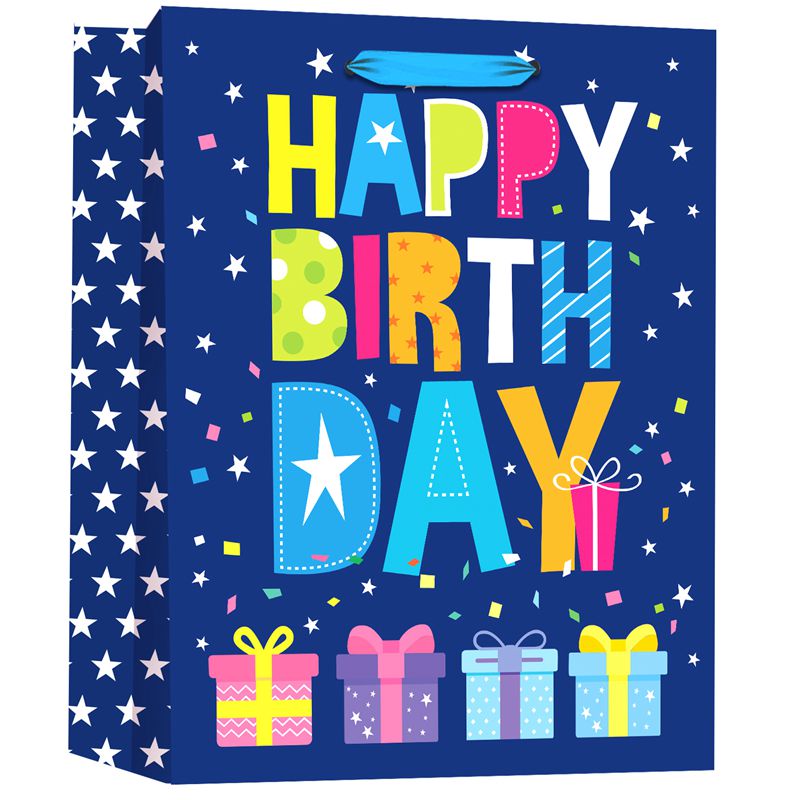 Birthday Party Themed Paper Favor Bags