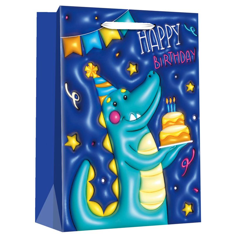 3D Design Happy Birthday Gift Bag Paper Bag