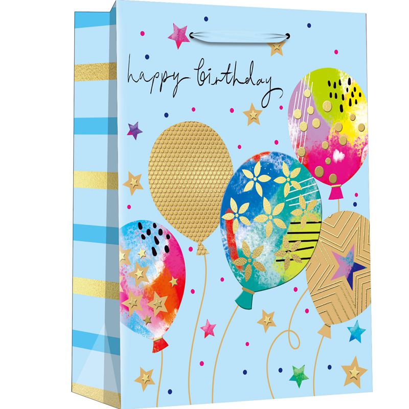 Colorful Balloons Happy Birthday Paper Bags