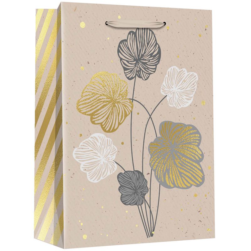 High Quality Flower Design Packaging Paper Bags