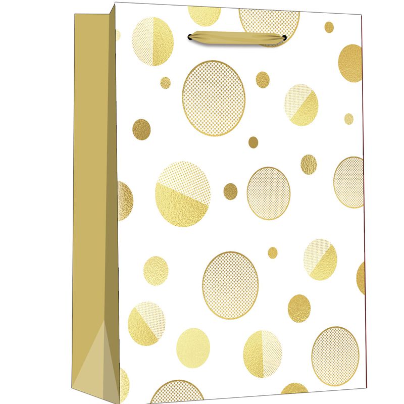 Trendy Geometric Design Paper Shopping Bags