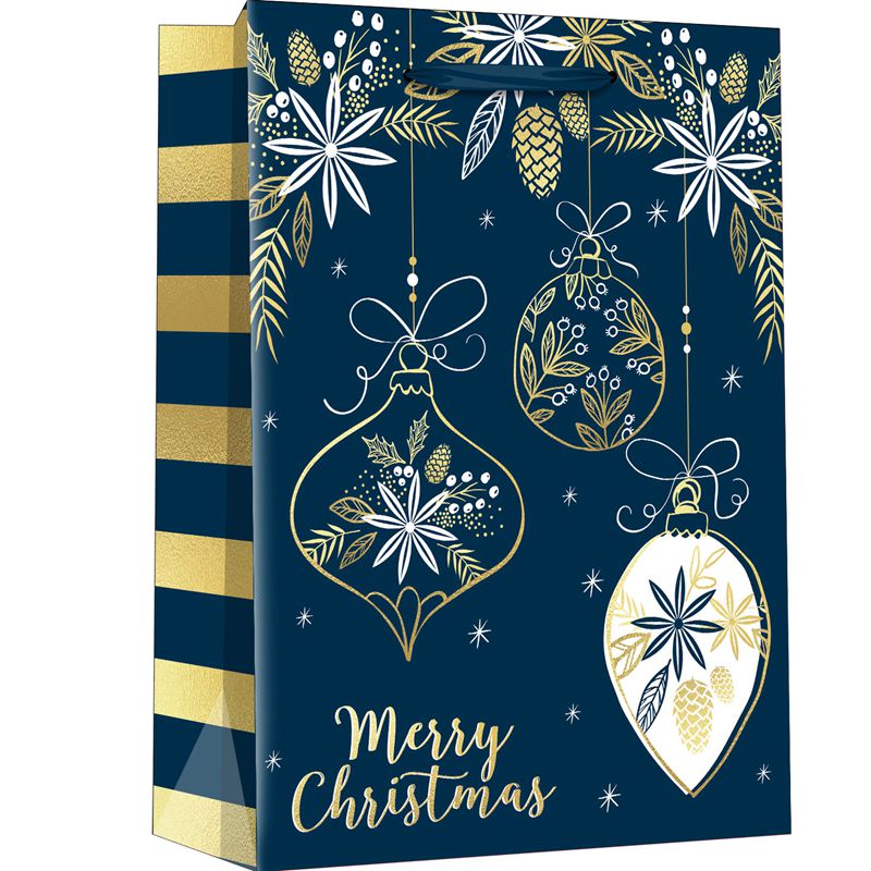 Printed Merry Christmas Paper Shopping Bags