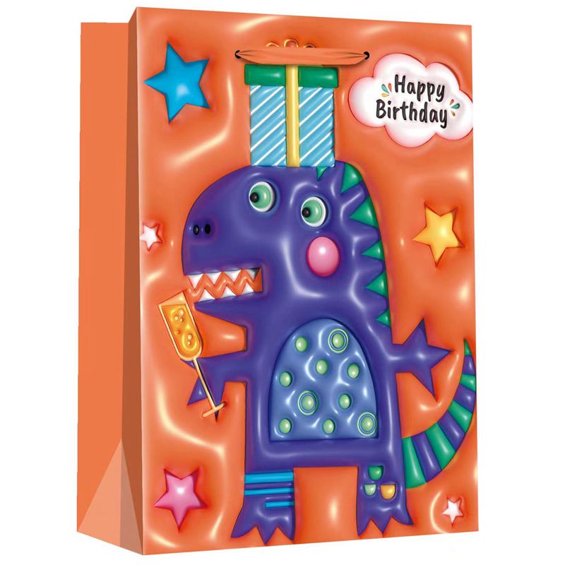 3D Design Happy Birthday Gift Bags