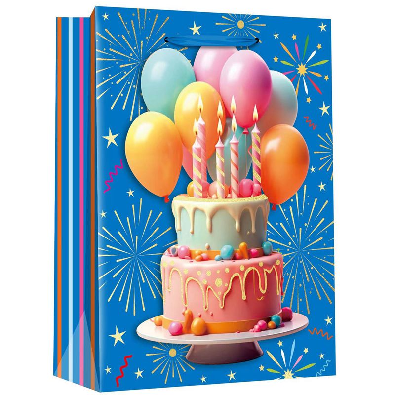 Birthday Cake Surprise Printed Gift Bags