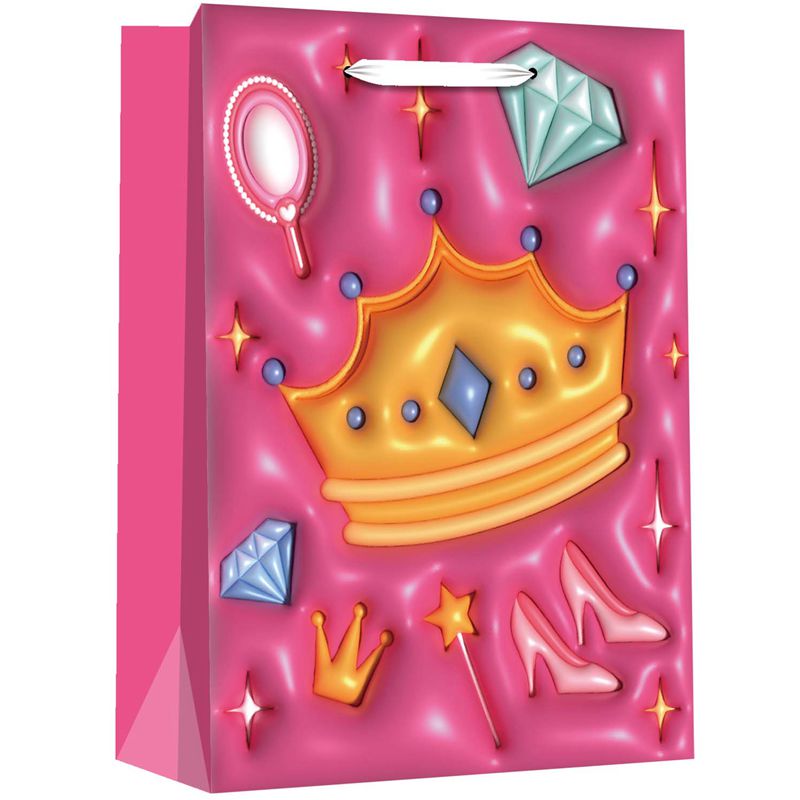 Colorful 3D Design Birthday Paper Bags