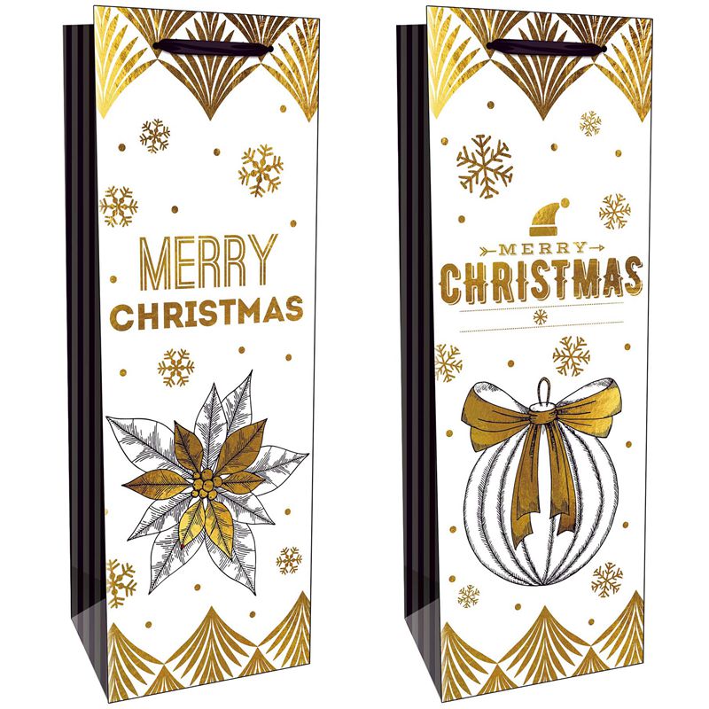 Christmas Wine Bottle Gift Bags