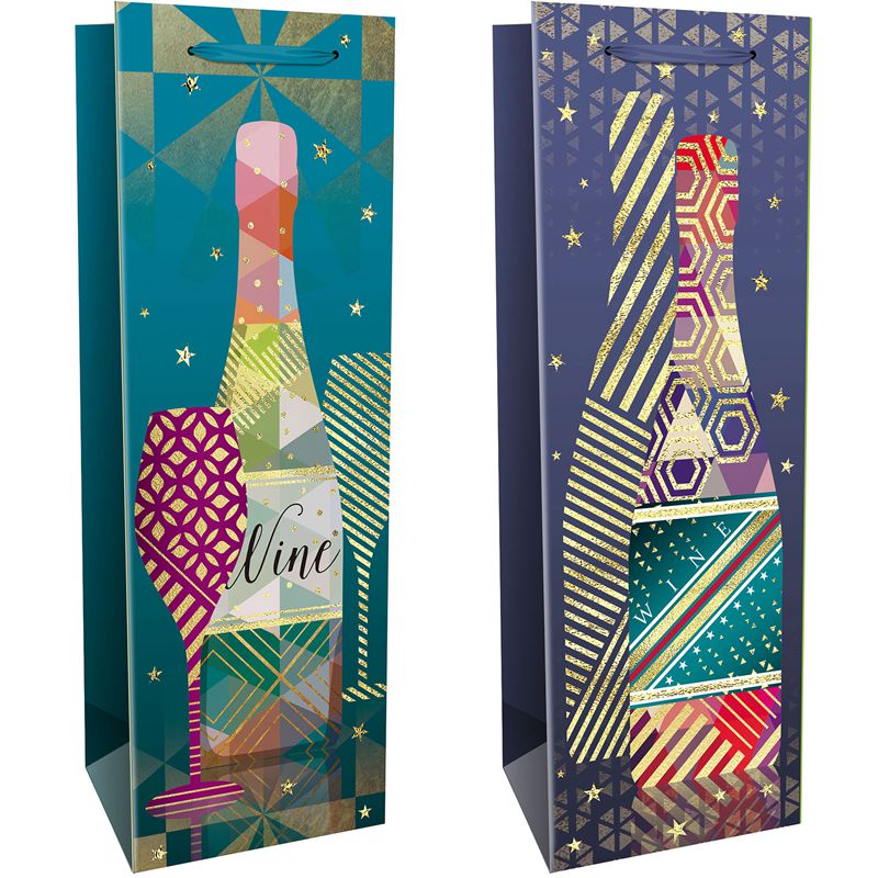 Wholesale Paper Wine Bottle Gift Bags In November 2024