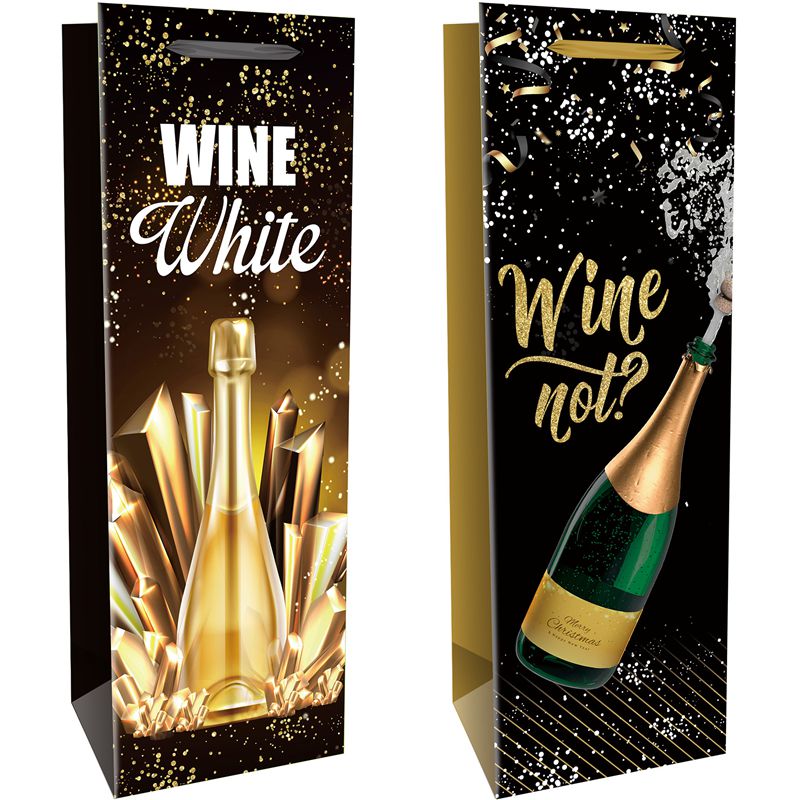 Customized Paper Wine Bag Wine Bottle Gift bag